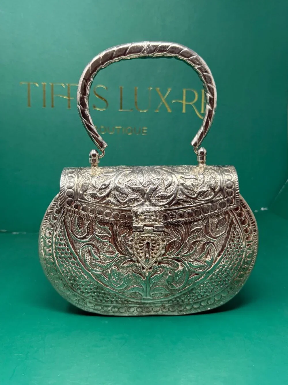 Ishhaara | Exclusive Hand Carved High Quality German Silver Purse